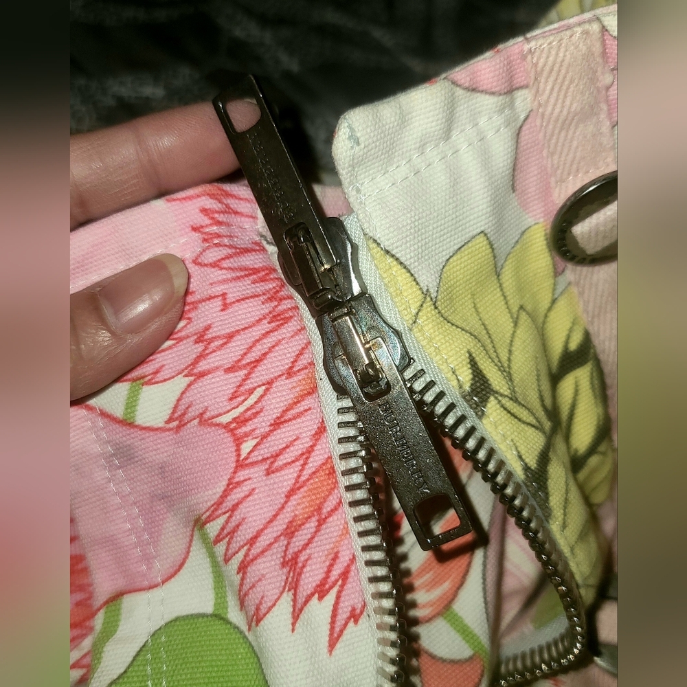 BURBERRY Floral Women's Moto Jacket - Picture 5 of 11